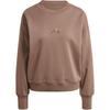 Casual Round Neck Long Sleeve Pullover Sweatshirt Women Sweatshirt Rock-Layer-Deep-Earth-Brown JI9101