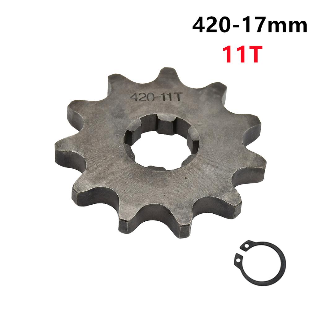 420 10T 11T 12T 13T 14T 15T 16T 17T 18T 19T Tooth 17mm ID Front Engine Sprocket Motorcycle Part