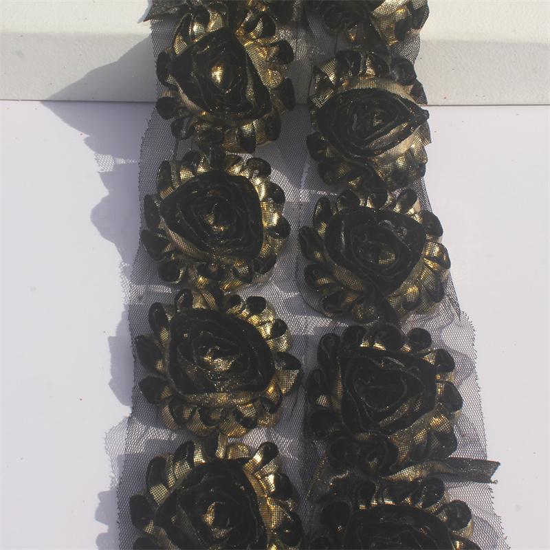 1y 2.5 дюймов блестящие цветы из ткани для принцессы девочек повязки на голову аксессуары для волос детские рубашки туфли своими руками поделки цветы