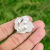 Natural Rainbow Moonstone 925 Silver Flower Adjustable Ring For Girls