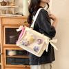 Two-dimensional Class Female Tide Fashion Transparent Shoulder Messenger Bag Large Capacity Portable Tote Bag