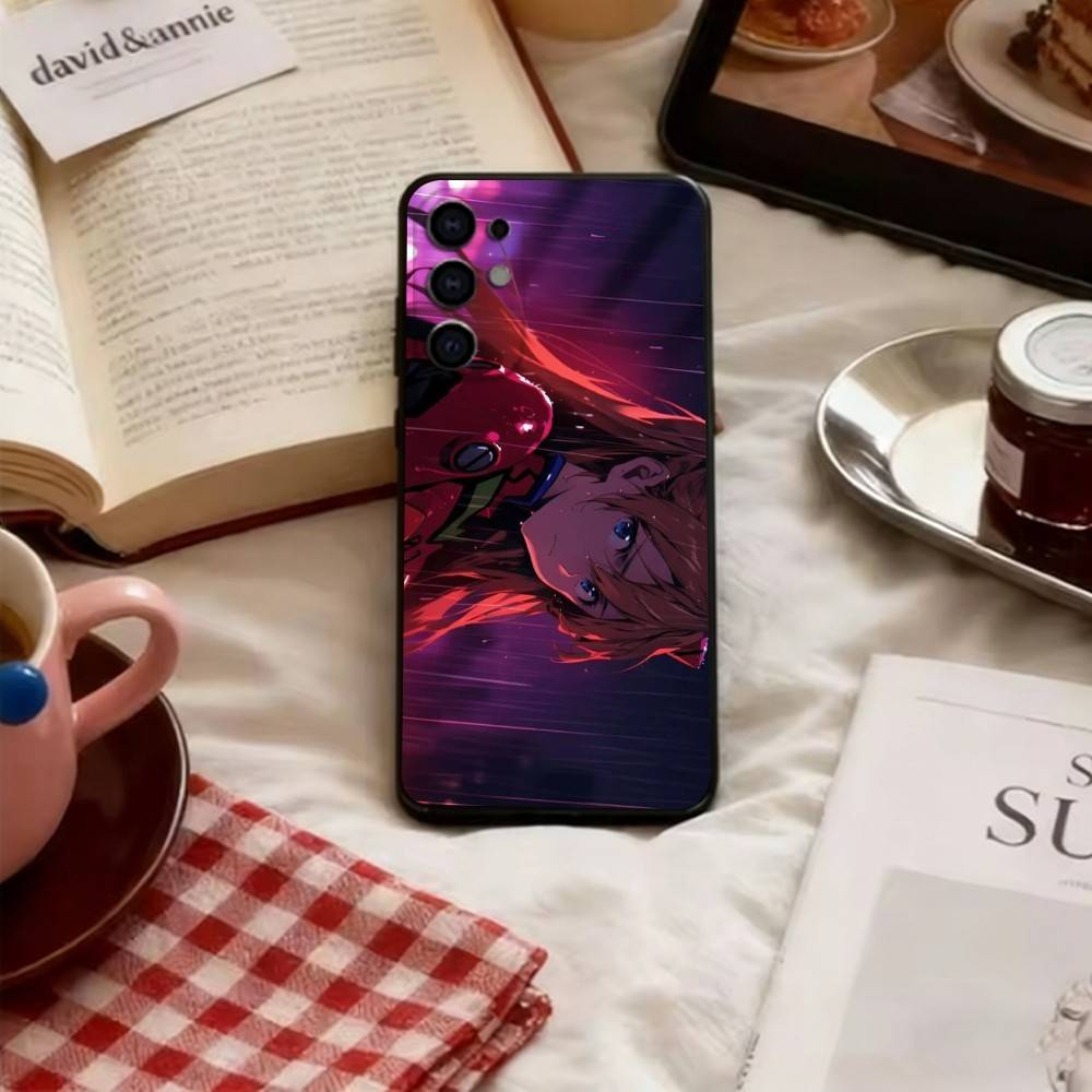 Чехол для телефона EVA Soryu Asuka Langley для Samsung S25, S24, S21, S22, S23, S30, Ultra, S20, Plus, Fe, Lite, Note, 10, Мягкая черная крышка