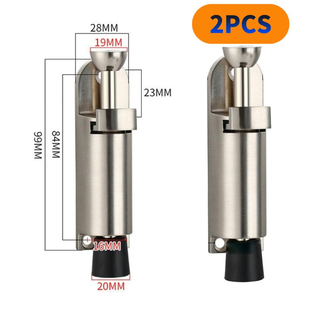 Телескопический дверной стопор Подпружиненный прочный металлический стопор с регулируемым положением и клиньями ножного тормоза для нижнего шва двери