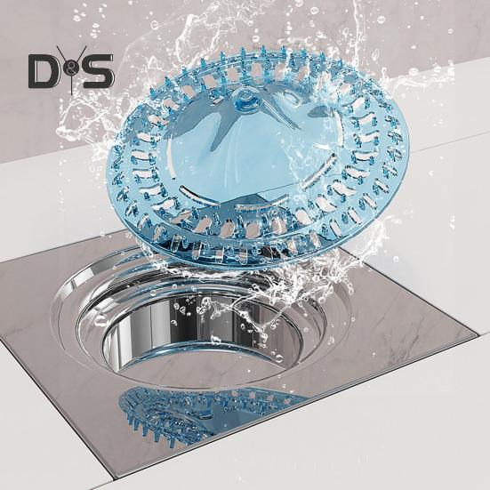 10 шт. Пластиковые заглушки для волос в сливном отверстии для пола, сетчатые крышки, простая установка, средство для домашнего обслуживания