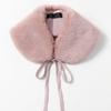 LALA Fur Ribbon Color Scarf - Pink