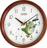 My Neighbor Totoro Wall Clock Character Analog Totoro M27 Wood Brown Finish 8MGA27RH06 Semi-Gloss