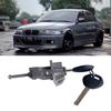 Front Left Driver Side Replacement Door Lock Cylinder Barrel Assembly with Keys 51217019975 for E46 3 Series 2001-2006