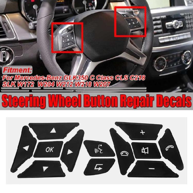 Button Trim Cover for C Class CLS C218 SLK W172 W204 Auto Repair Decal Sticker
