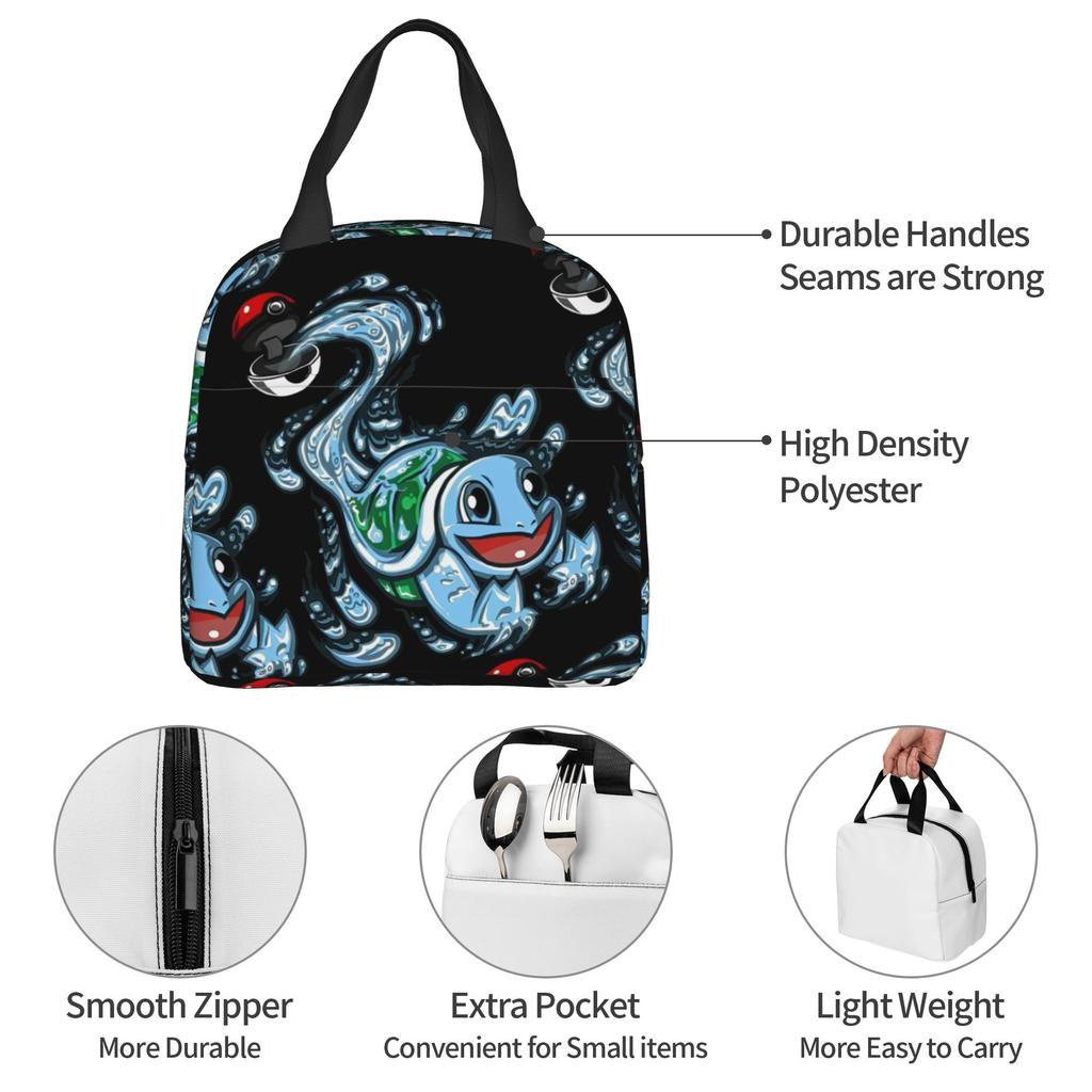 Custom S-Squirtles Lunch Bag Women Thermal Cooler Insulated Lunch Boxes for Adult Office