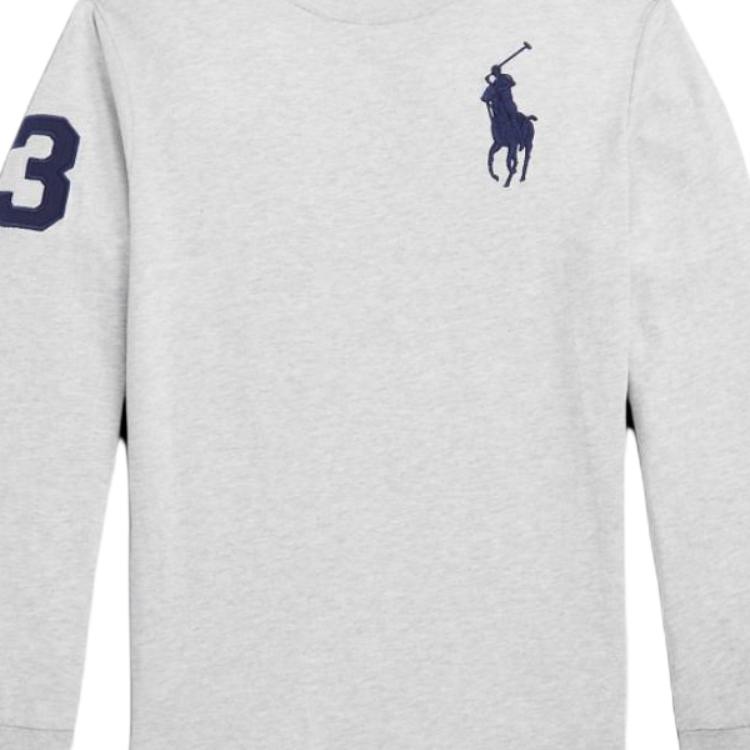 Polo Ralph Lauren Футболка Однотонная Вязаная С Круглым Вырезом Детские Топы CWPOTSHY8020411-020