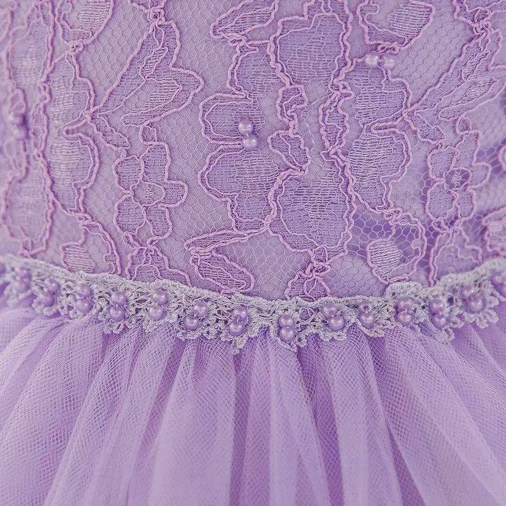 European & American Baby Girl Lace Mesh Princess Birthday Dress