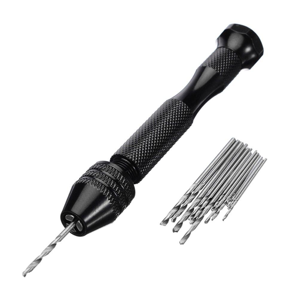 Micro Rotary Tools Woodworking Drilling With Keyless Chuck Aluminum Hand Drill Manual Hand Drill