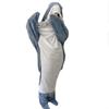 Cute Shark Blanket Plaid Women Pajamas Sleeping Bag Fabric Robe Shark Blanket Plaid Gown Adult Homewear Nightgown Comfy Bathrobe