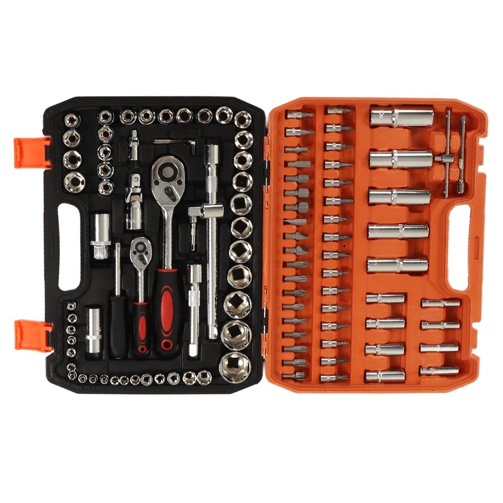 Набор механических инструментов для ремонта 108 предметов Набор ударных головок Трещотка и шестигранные ключи Биты для отвертки