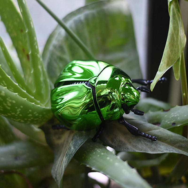 1 шт. Жук-скарабей Детские пластиковые игрушки-животные Заводной жук Бионические игрушки Креативный шутник Анимированная модель насекомого