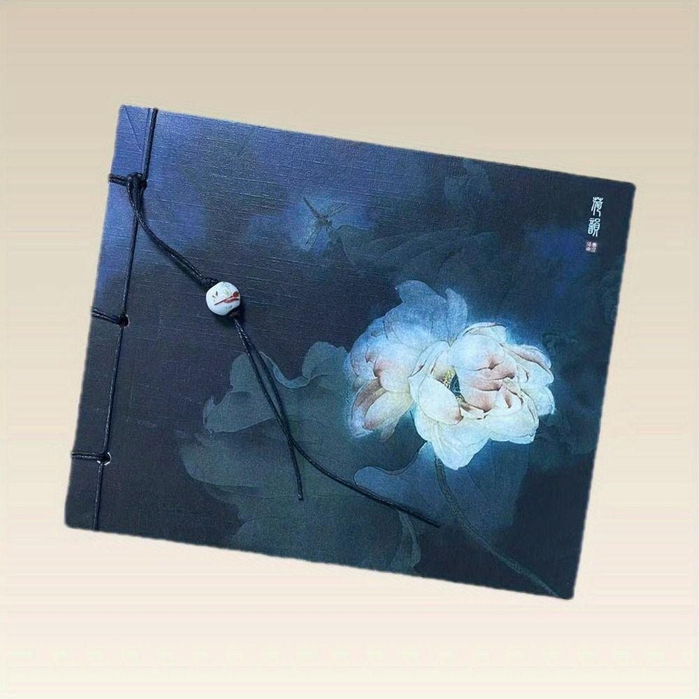 Старинный стиль Старинный стиль Альбом для рисования Лотос Антикварные заметки для рисования Антикварные канцелярские принадлежности