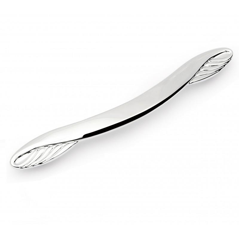 GIUSTI - TIRADOR ZAMAK PLUMA 128mm. ANTICA FIRENZE DISTANCIA 160 ACABADO CROMO