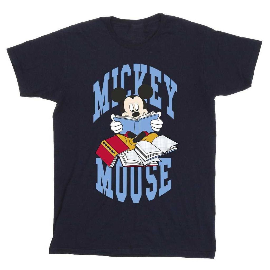 Disney Boys Mickey Mouse Reading Books Cotton T-Shirt