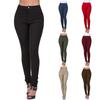 Fashion Women's Color High-waisted Straight-barrel Small Feet Jeans