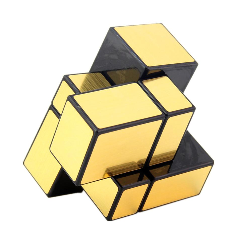 Shengshou 2x2x2 Магический зеркальный кубик 5,7 см Скоростной магический кубик-головоломка 2x2 Cubo Magico Наклейки Обучающие кубики Для детей