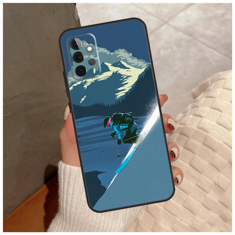 Skiing Snow Snowboard Ski For Samsung Galaxy A36 A56 A16 A26 A06 A52 A53 A33 A13 A34 A54 A14 A15 A35 A55 A22 A32 Case