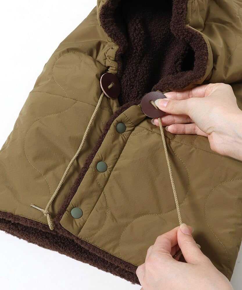 Cliff Mayer Ninja Rin Куртка с капюшоном Оливковая Утепленная Унисекс Средняя,