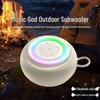 Портативная цветная световая колонка с RGB-эффектами и сабвуфером War Drum для кемпинга и вечеринок, с поддержкой карт - G25