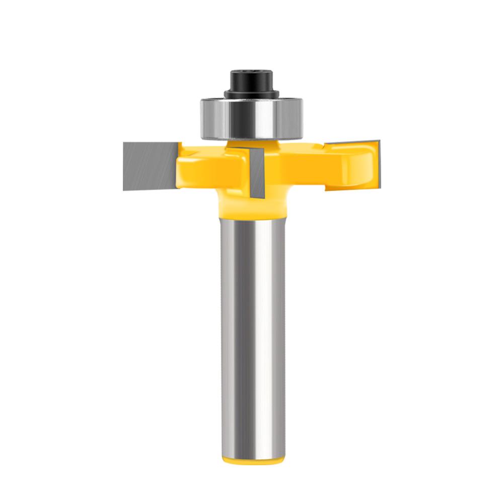 4-лезвийный шариковый Т-нож 8 рукоятка Деревообрабатывающая фреза Пазовая фреза Фреза для выемок Сплавная режущая головка Фреза для триммера