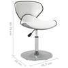 VidaXL Chaises de salle à manger 4 pcs Blanc Similicuir