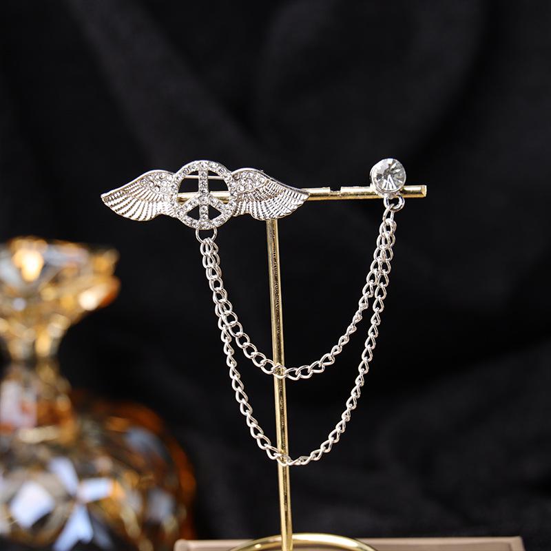 Baroque Rhinestone Pearl Corsage Necklace Brooch - Retro British Court Suit Accessory