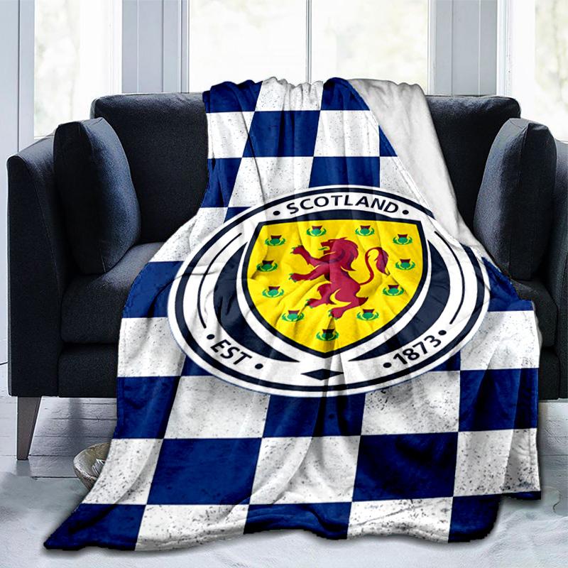 Scotland's Lion Rampant Emblem Blanket Suitable for Sofas, Beds, Offices, And Camping - Perfect Gift for Halloween Christmas