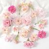 Mix Artificial Flowers Heads Silk Fake Flowers for Home Decor Wedding Marriage Decoration Bride Clothing Craft Gifts Accessories