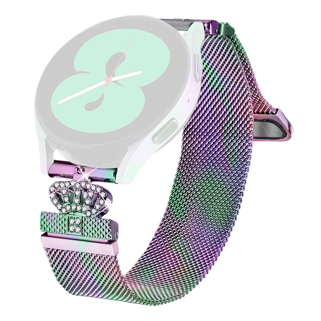 For Mibro Lite Milanese Band Magnetic Crown Clasp Stainless Steel Strap