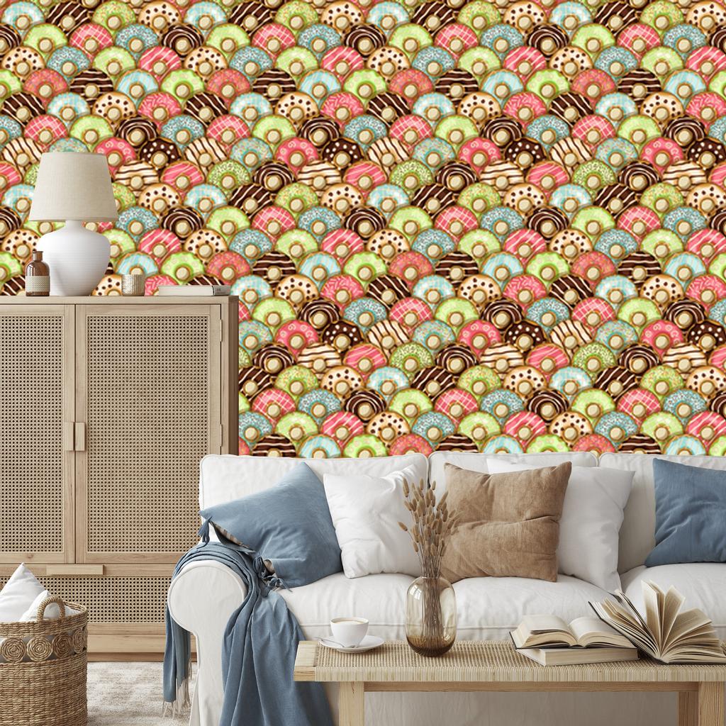 Colorful wallpaper for living room and bedroom 50x1000