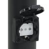 Stainless Steel Bollard Lights with Socket Set of 3 50 cm IP44