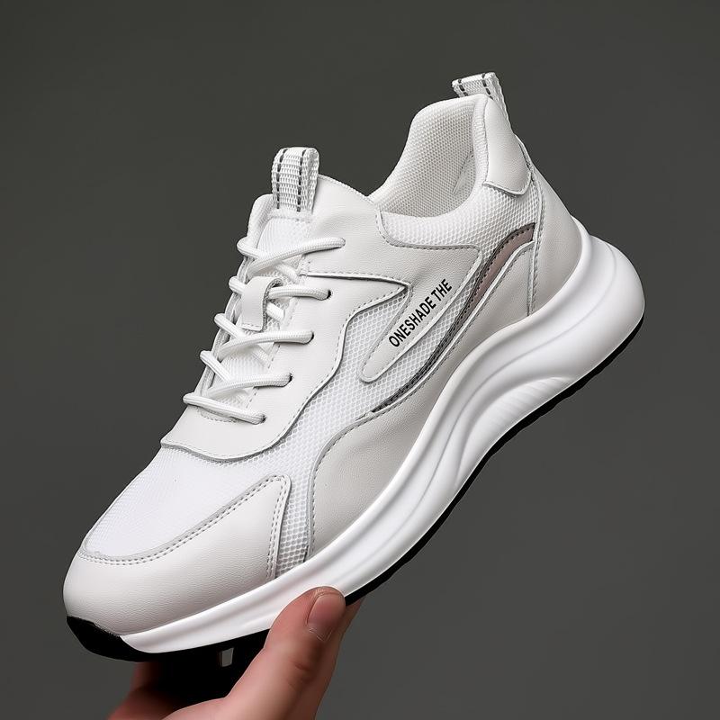 Fashion New Platform Leather Men's Sneakers Designer Soft-soled Casual Man Shoes Spring Autumn Fashion Male Zapatos Para Hombre