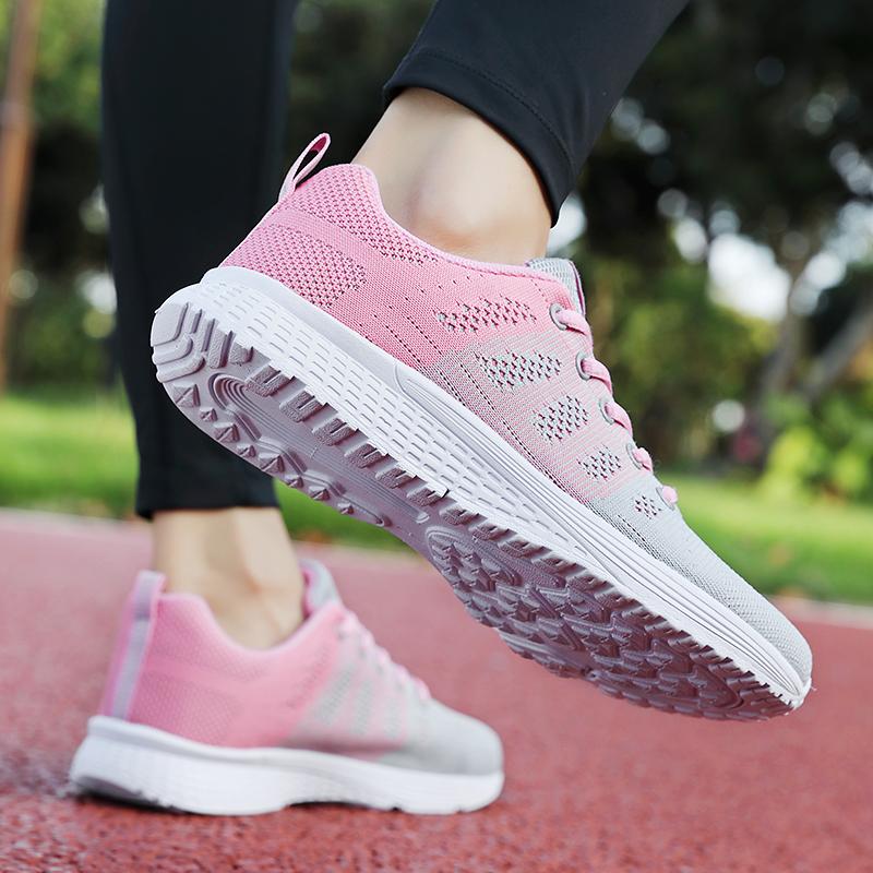 Весенне-осенняя женская летная женская обувь для бега, летняя дышащая повседневная спортивная женская обувь