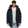 Superdry Everest Faux Fur Jacket Fixed Hood Navy Eclipse