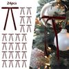 24Pcs Velvet Bows Decoration Bows For Christmas Tree, Wreath, Gifts, Stockings