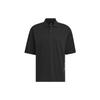 Tech Polo Shirt Letter Pattern Print Outdoor Quick-Dry Sports Short Sleeve Polo Men Polo Shirts Black IC4421