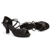 Professional Latin Dance Shoes Satin Salsa Dance Shoes Ballroom Tango Dancing Shoes for Women