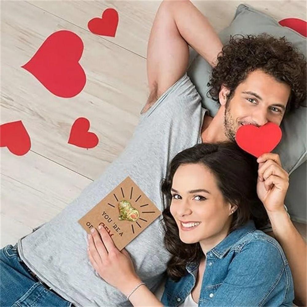 Valentines Day Gifts Valentine's Day Love Hearts Durable Heart Ornaments 24 Pack Valentines Cards