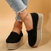 Женская обувь 2024 года, высококачественные женские туфли One Kick на плоской подошве, осенние туфли с круглым носком из замши, однотонные, для отдыха на открытом воздухе, повседневные туфли на платформе большого размера