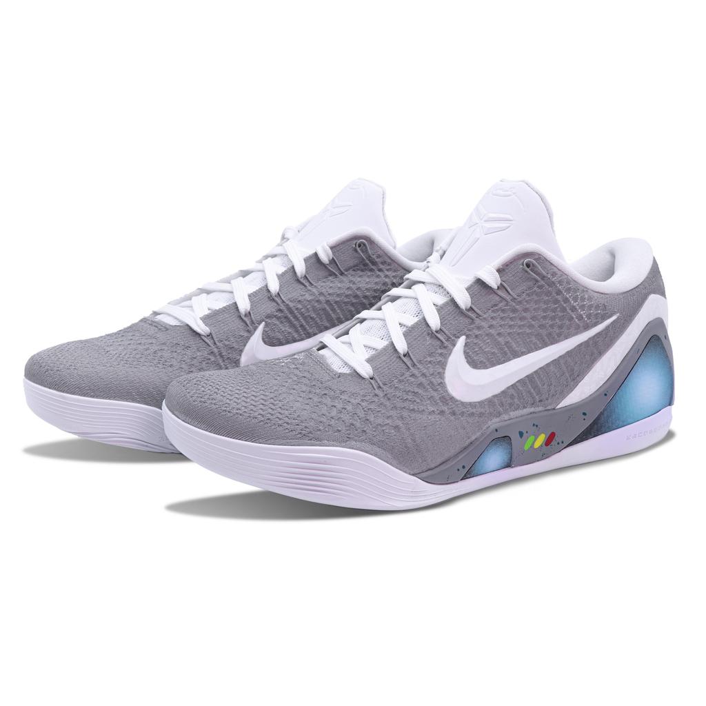 Nike Кроссовки для баскетбола Kobe 9 с амортизацией, нескользящие, износостойкие, низкие, унисекс, серые FZ7334-100(Team147-)