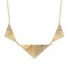 [P2636] - Gold Plated 'Cléopatra' Necklace (triangles) - 35x15 and 23x10 Mm