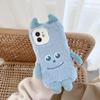 Cute Warm Winter Plush Phone Case For Samsung Z Flip 4 S23 S22 S21 Ultra A13 A14 A54 A23 A33 A53 A12 A22 A32 A52/Redmi 10 10C 9A 9T/iphone 14 13 12 11