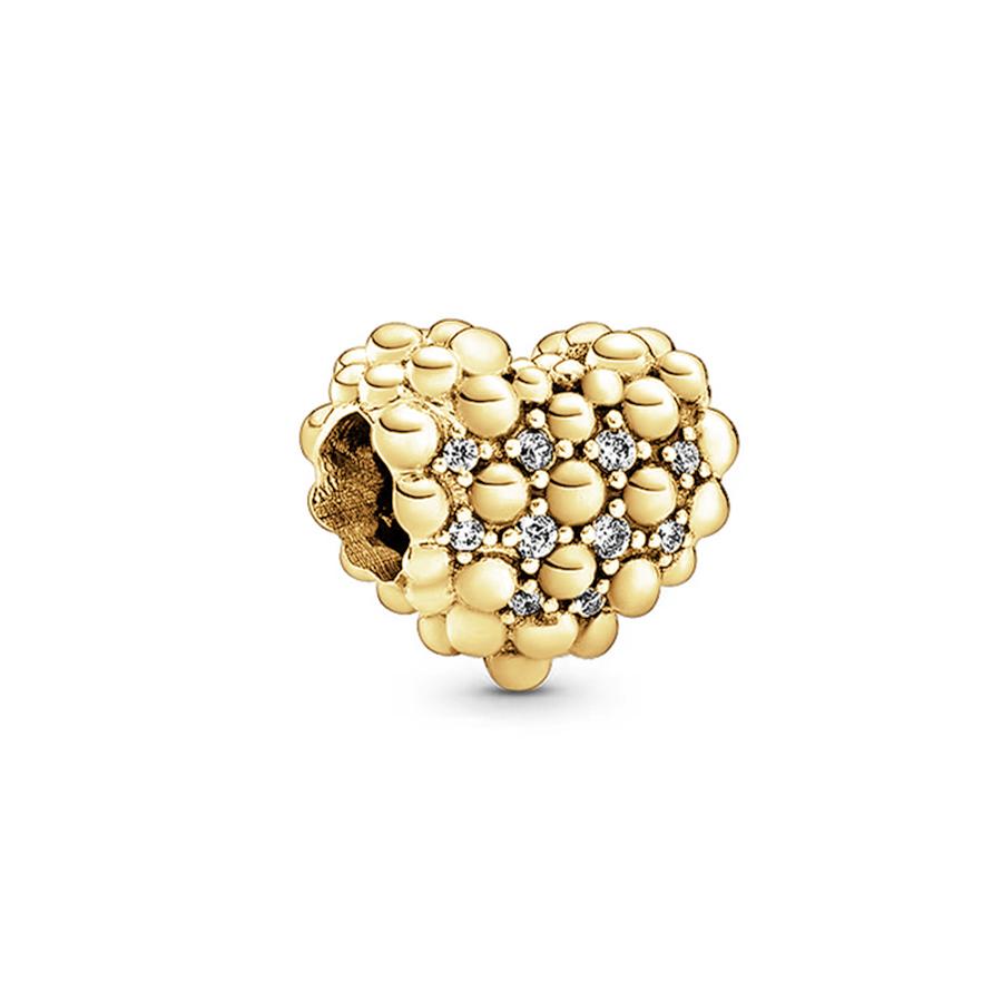 Sparking Gold Animal Heart Clip Charm Beads Dangle Fit Original Snake Bracelet Necklace Beads For Diy Jewelry Women Gift