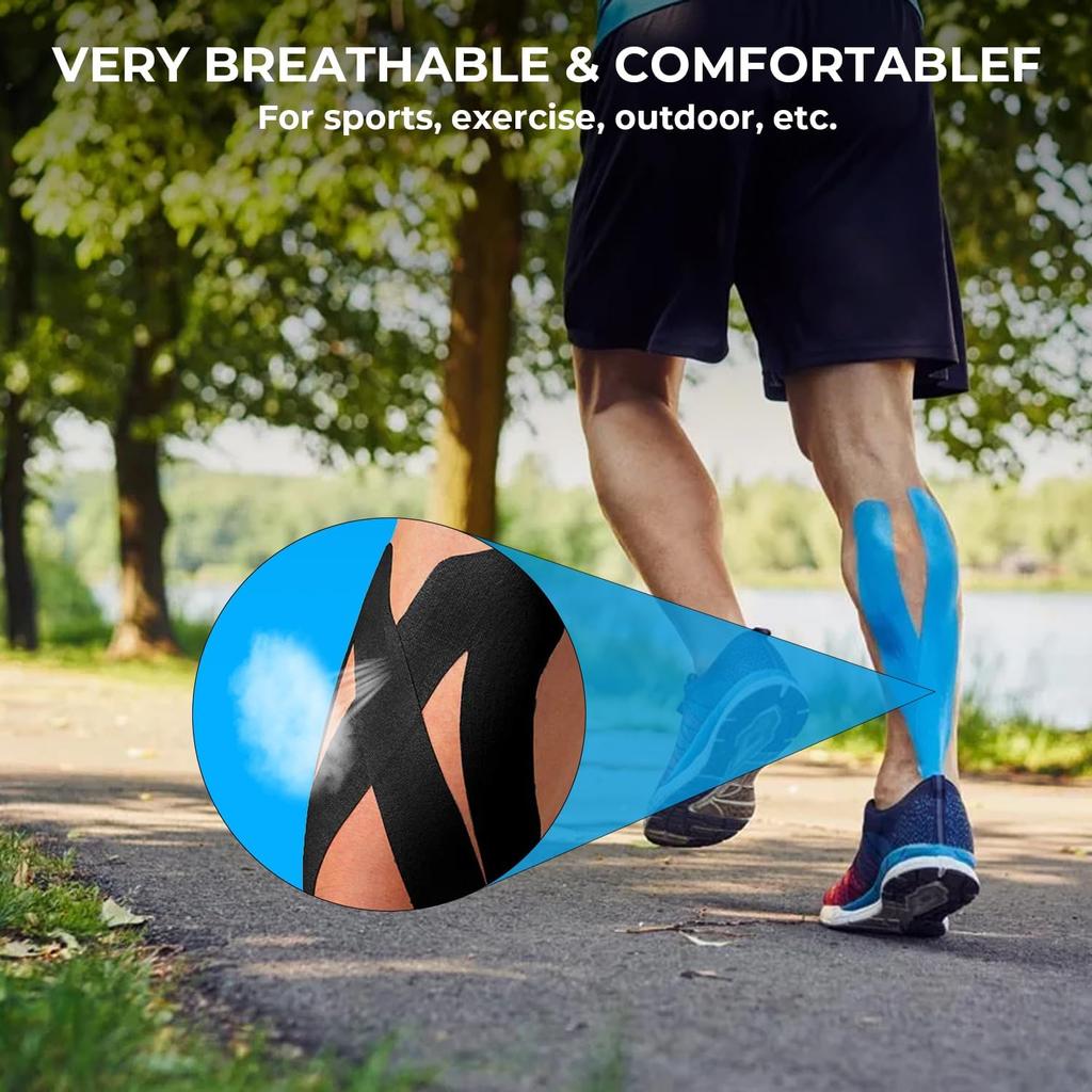 Sports Athletic Tape Therapeutic Pain Relief Regular Original Cotton Elastic Tape for Support and Recovery