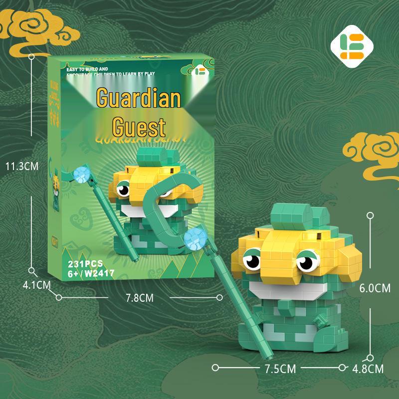 Trendy Anime Figurine Building Blocks Blind Box Toy - Compatible with LEGO, Ideal Gift for Elementary Students