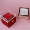 Ring Display Rose Jewelry Gift Box Eternal Rose Jewelry Display Rack Proposal Ring Boxes  Wedding